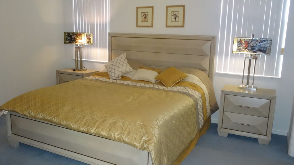king size bed in Master